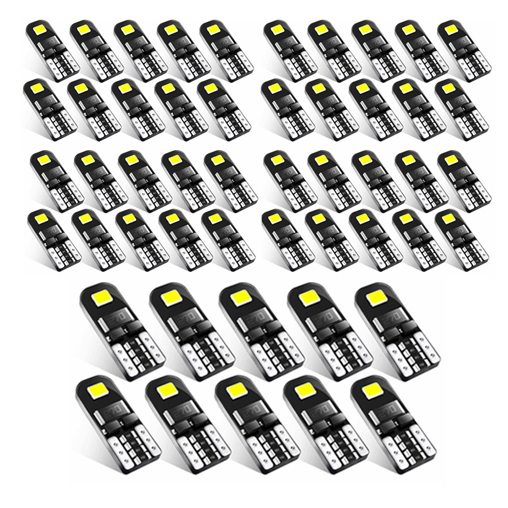 AUXITO T10 LED License Plate Light Bulbs 6000K Super Bright White 168 2825 194