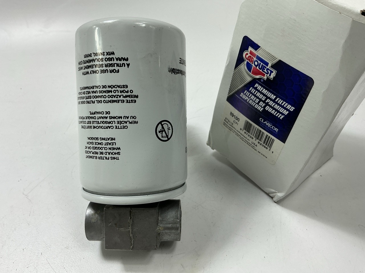 Carquest 89100 Wix 24104 Heavy-duty (HD) Fuel Filter, Complete With Filter Head
