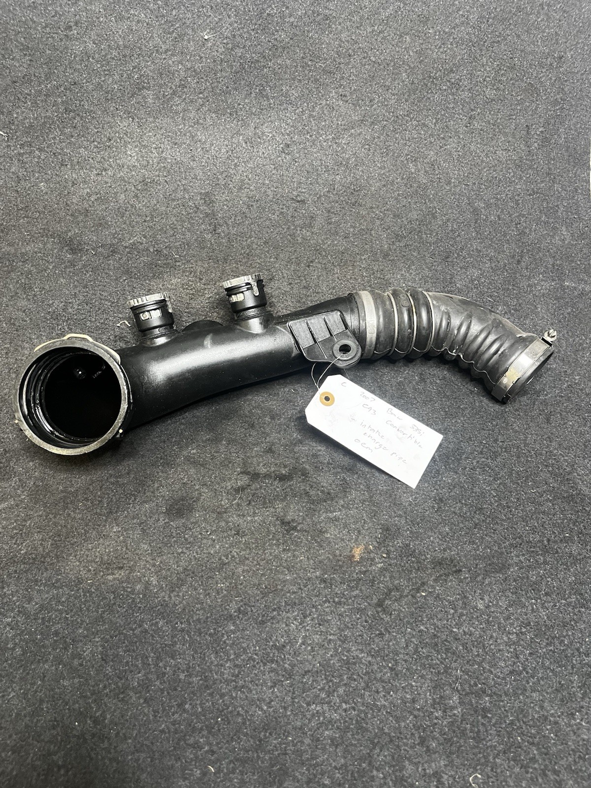 ✅07-10 OEM BMW E90 E92 E93 335 Charge Pipe Diver Valves Induction Pipe Tract N54