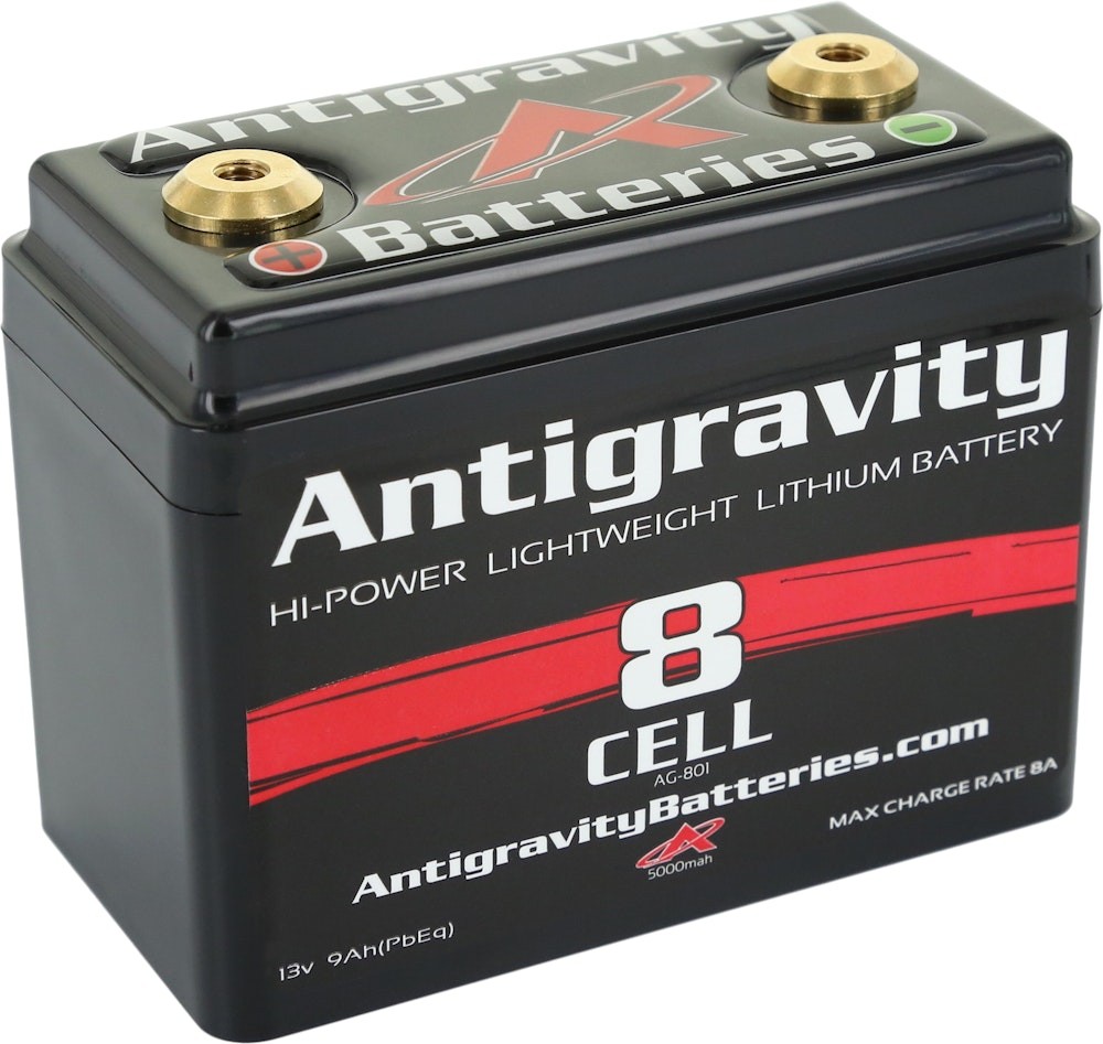 ANTIGRAVITY BATTERIES Small Case Batteries AG-801 8-CELL 240CA; CTR TERM AG-801