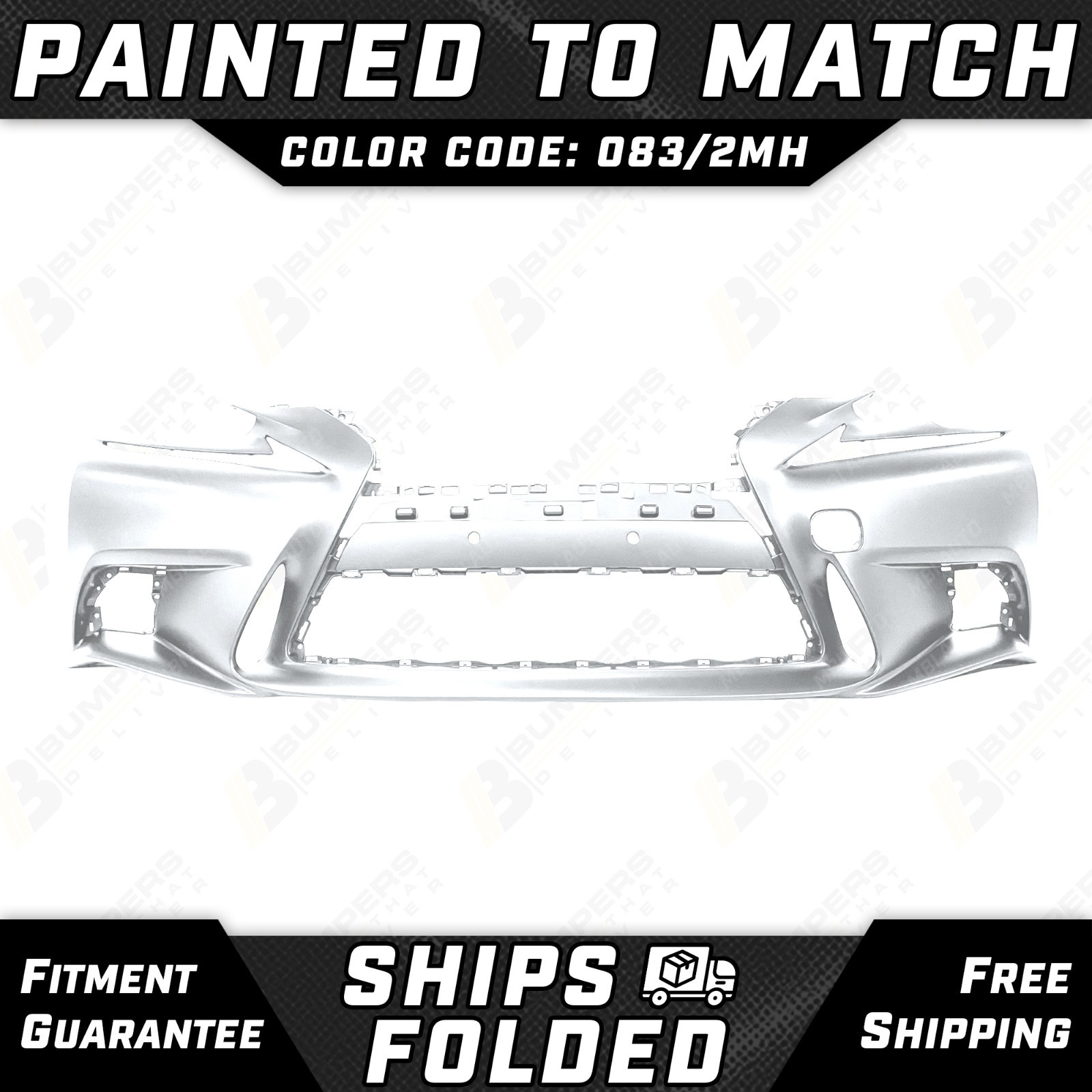 NEW Painted *083/2MH - White* Front Bumper for 2014-2016 Lexus IS Sedan F-Sport