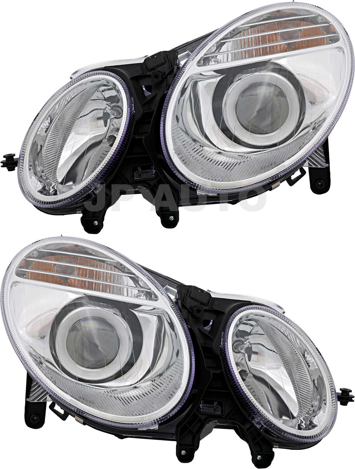 For 2007-2009 Mercedes Benz E Class Headlight Halogen Set Pair