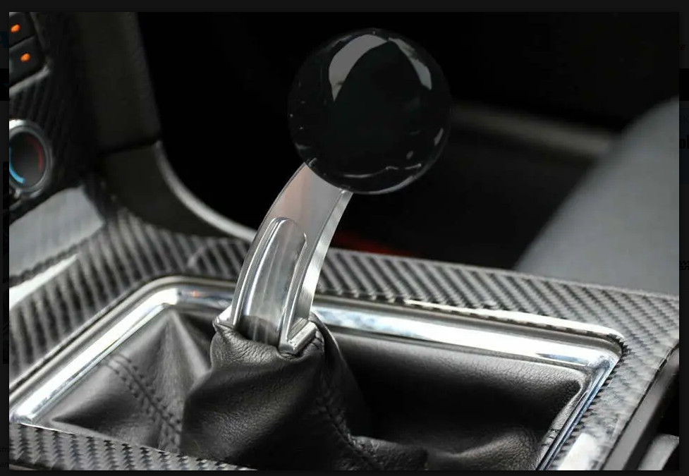 Steeda Billet Pro handle and Black shift knob (2005-2010 Mustangs) - 555-7161