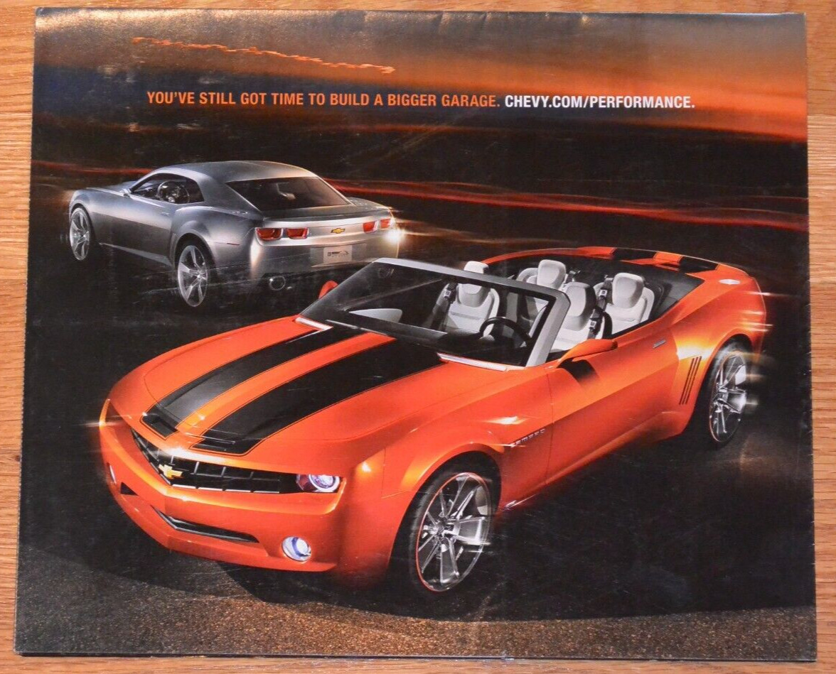 2007 Chevrolet Camaro Convertible Concept Original Car Brochure Foldout