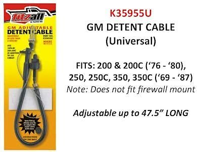 Teckpak K35955U Detent Cable (Universal TH350/C - 69-87 (28\