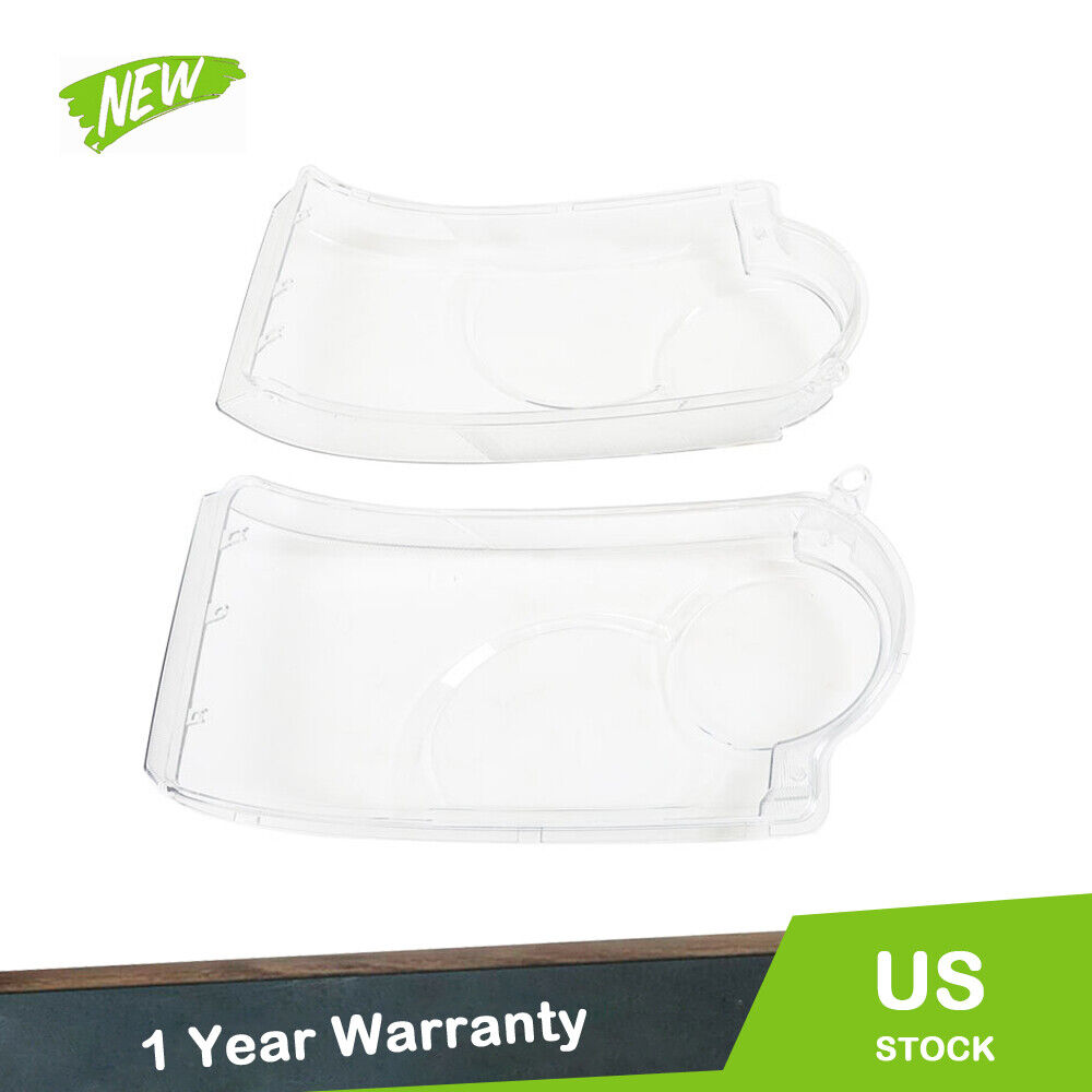 Pair For 2006-09 Land Rover Range Rover Not Sport Headlight Lens Cover Lampshade