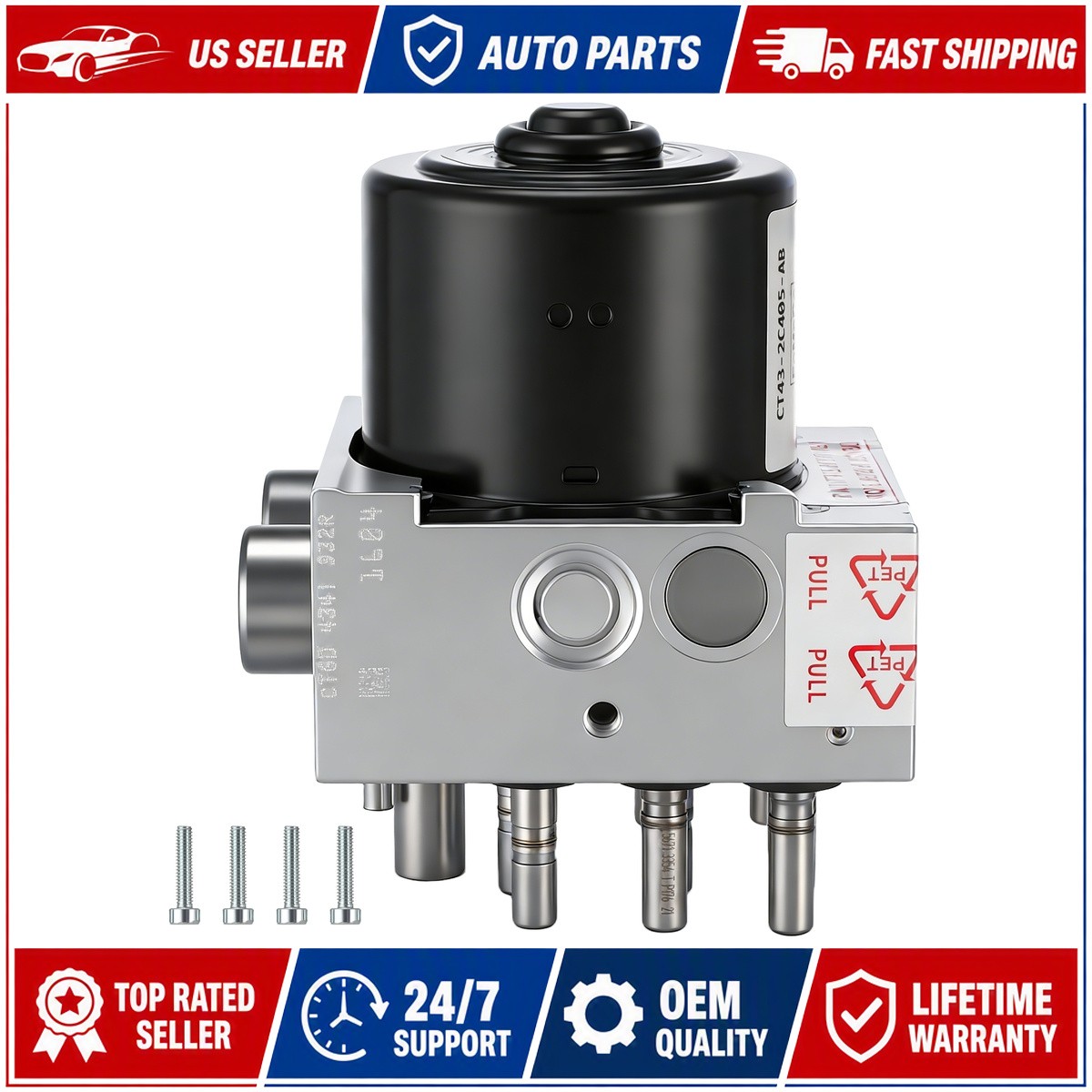 ReBuilt BT4Z-2C215-A ABS Anti-lock Hydraulic unit (HCU) for 11-13 Edge MKX ABS