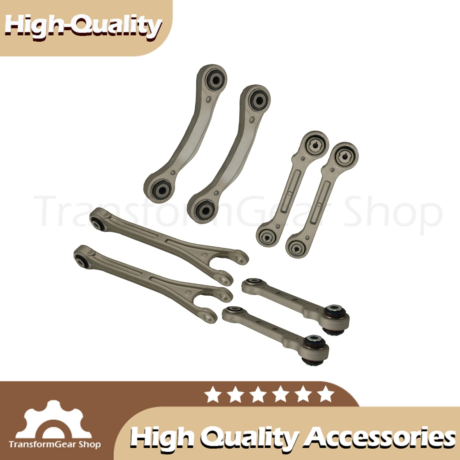 8PCS For 2017+ Maserati Levante Rear Suspension Control Arm Kit