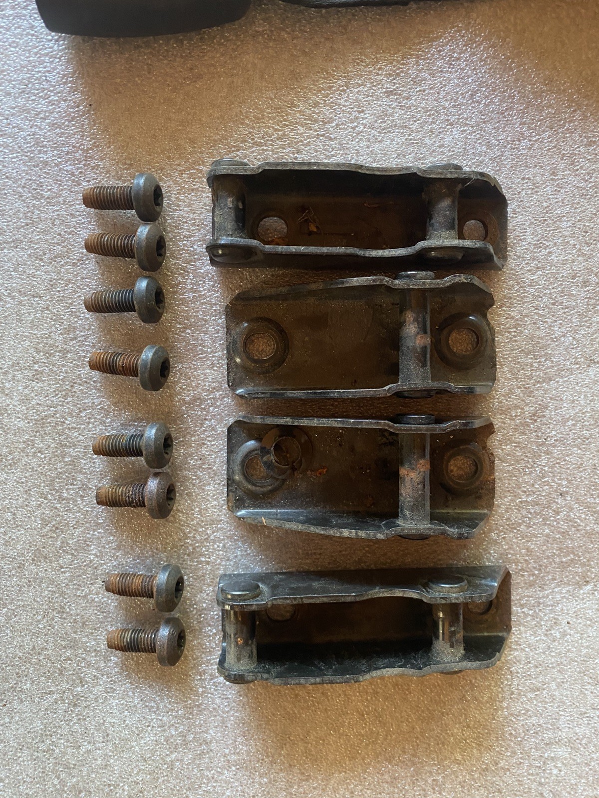 Jeep Wrangler TJ 03-06 Rear Folding Flip Tumble Seat Bracket Set W/Bolts Jeep Wrangler TJ 03-06 Rear Folding Flip Tumble Seat Bracket Set W/Bolts