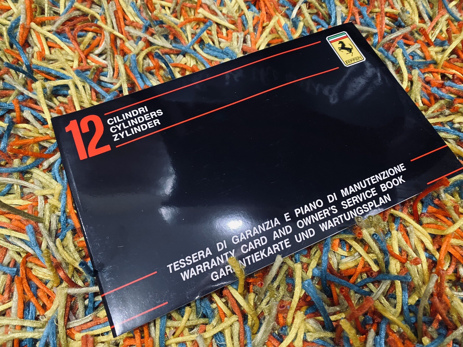 Ferrari 12 CYLINDER WARRANTY CARD OWNERS SERVICE 512 BBi BB 512BBi 400i (PRE 84)