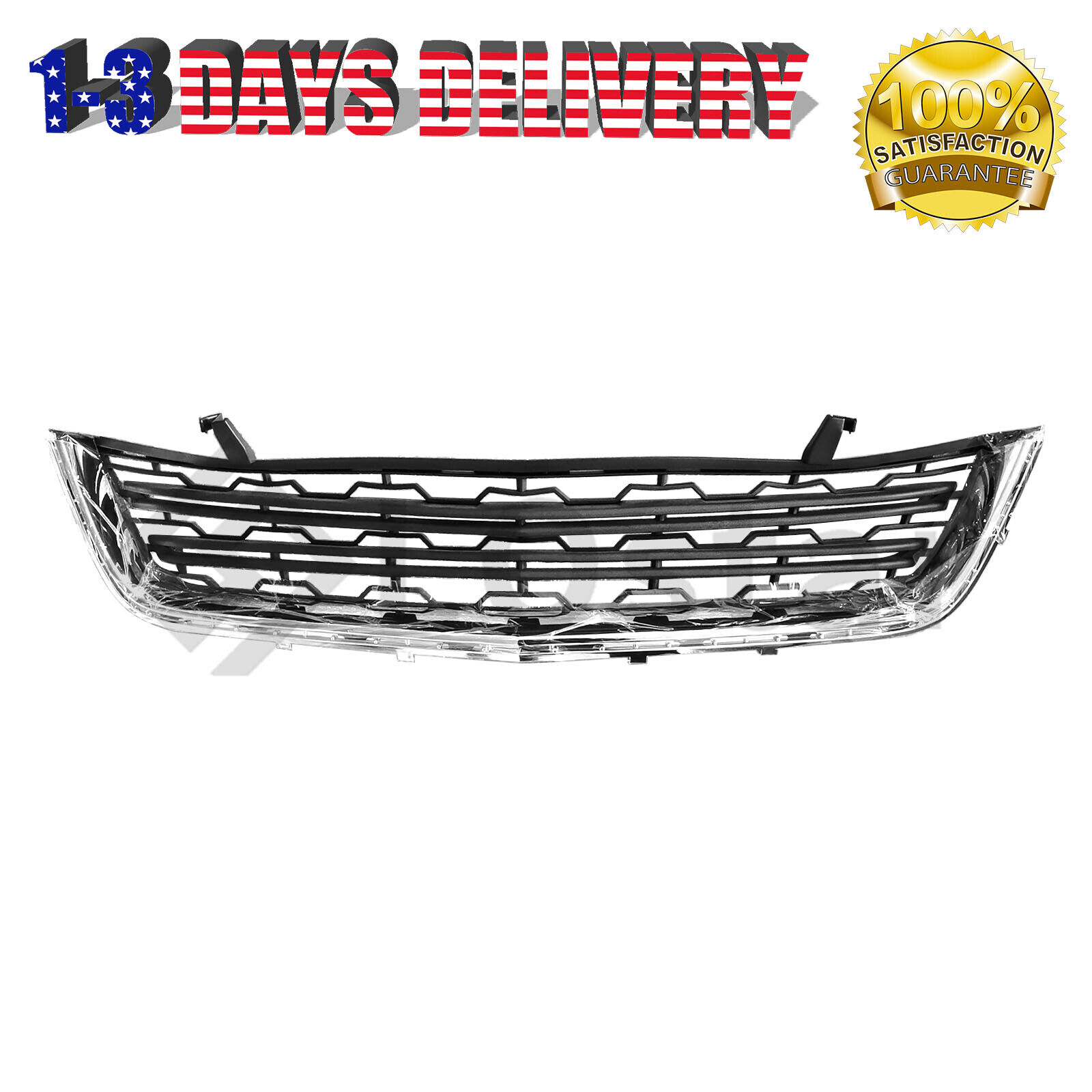 New Front Bumper Lower Grille Chrome Fits 2013-2017 Chevy Traverse 20983791