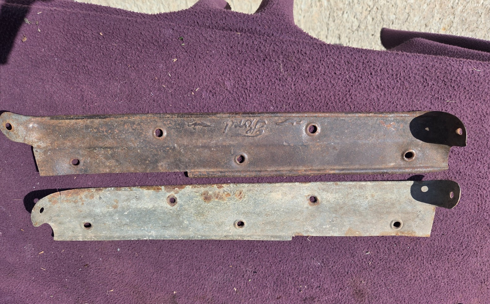 Vintage 1926 1927 Ford Model T Touring & Roadster Door Sill Plates OEM TROG Vintage 1926 1927 Ford Model T Touring & Roadster Door Sill Plates OEM TROG