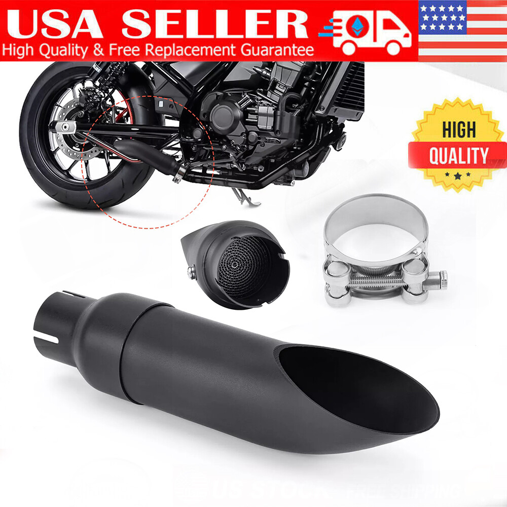 Shorty GP Exhaust Muffler Tip Slip On For Honda Rebel 1100 CMX1100 2021-2025 USA