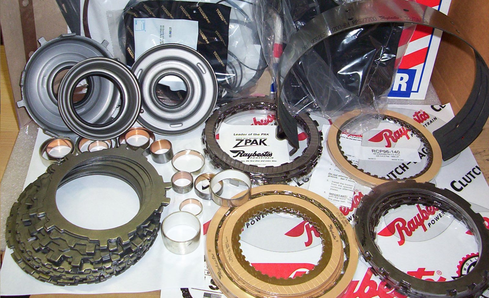 4L60E 4L65E 4L70E Master Rebuild Kit Raybestos ZPAK Transtec Overhaul 2007 2008