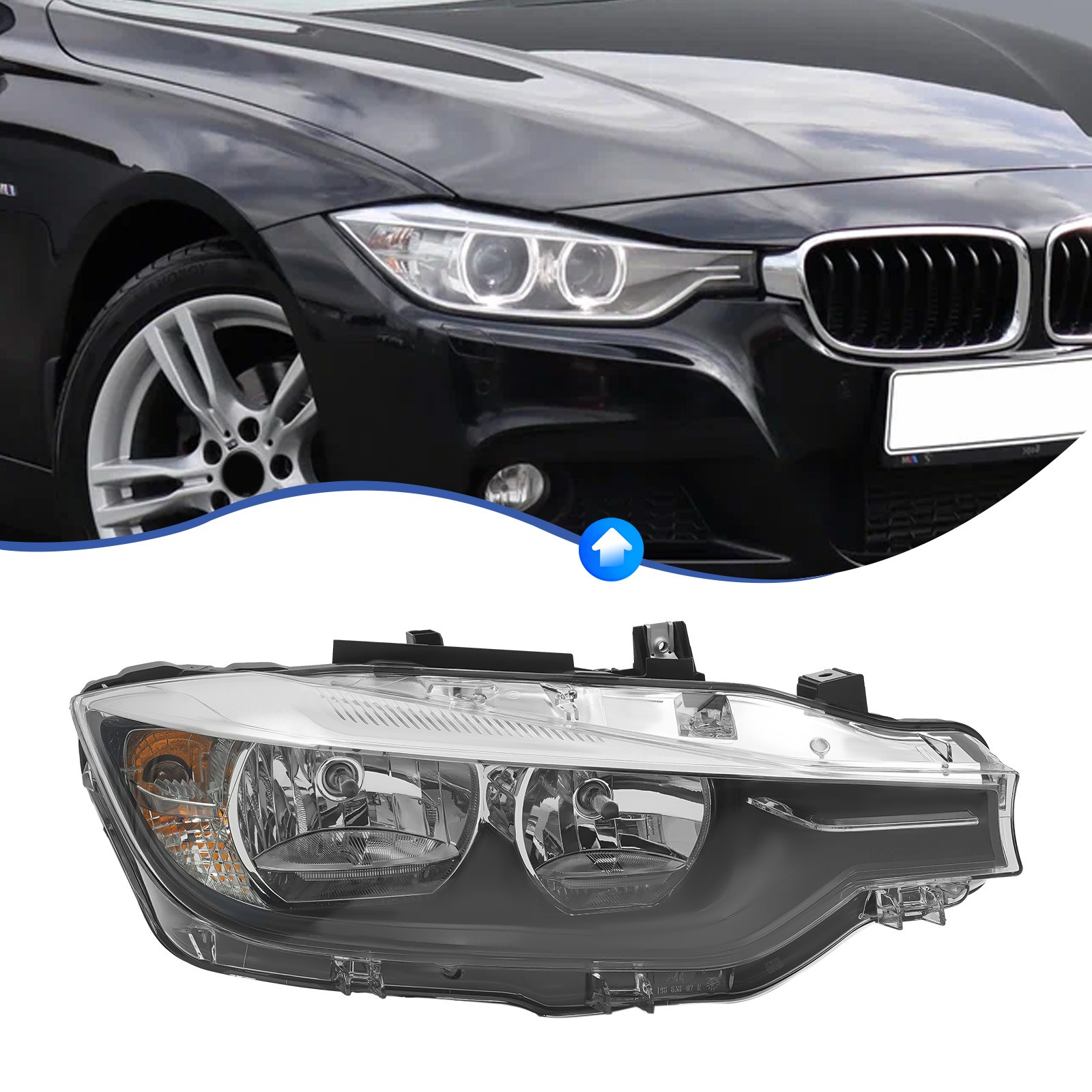 for 2016-2018 BMW SeriesHalogen Right Passenger Side Headlight
