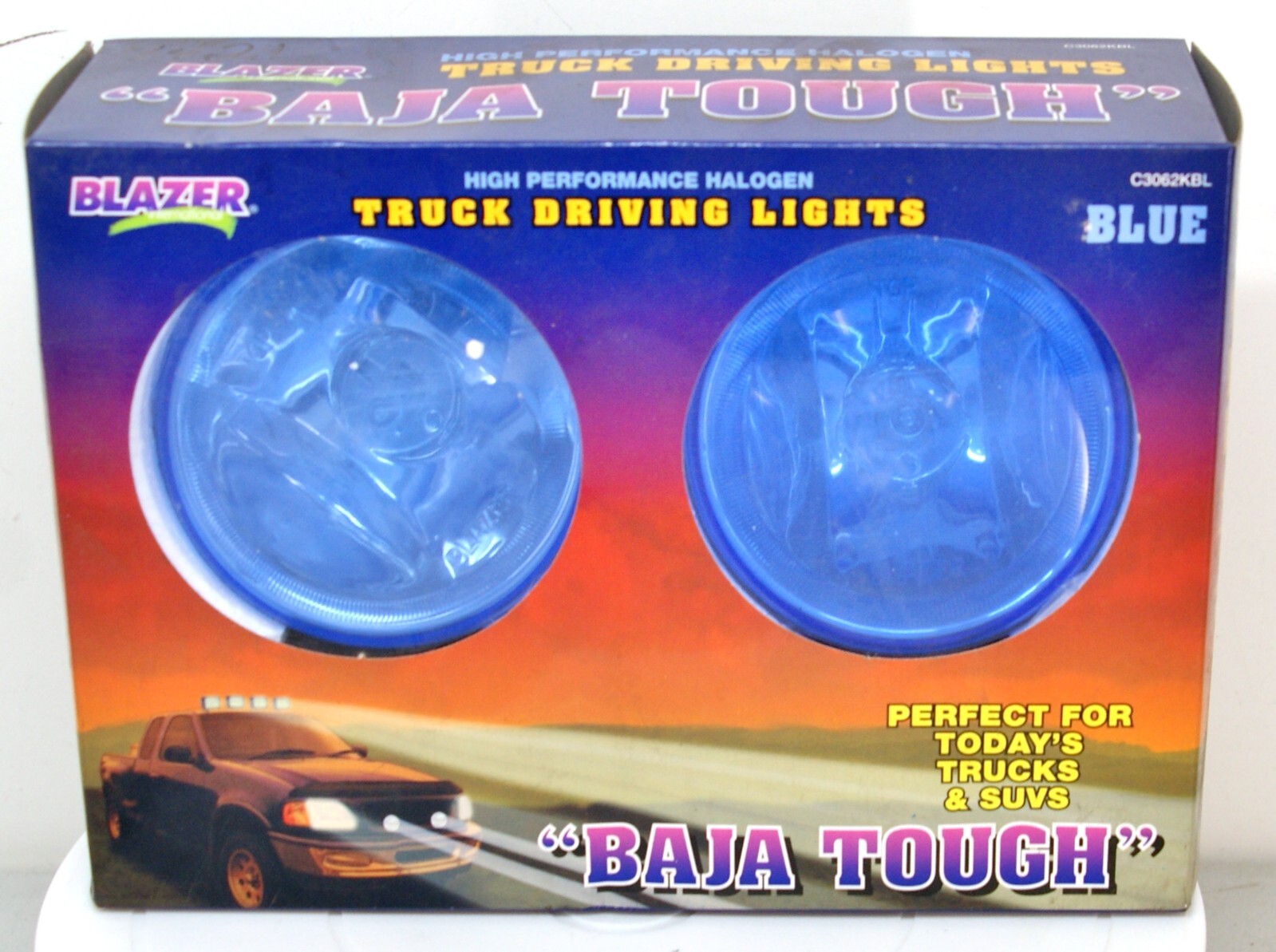 C3062KBL Blazer Baja 3-7/8 In. Round Halogen Truck Driving Lights Blue 7421