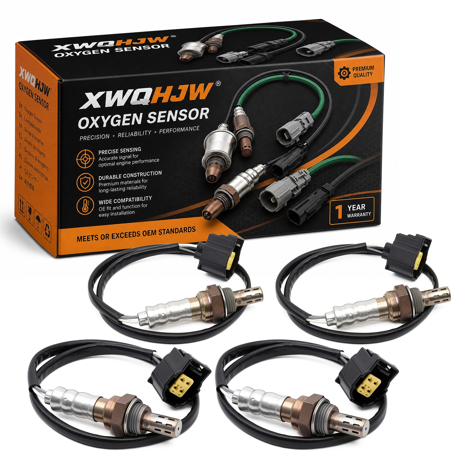 4PCS Oxygen O2 Sensor Set For Dodge Dakota Pickup 3.7/3.9/4.7/5.9L 01-11