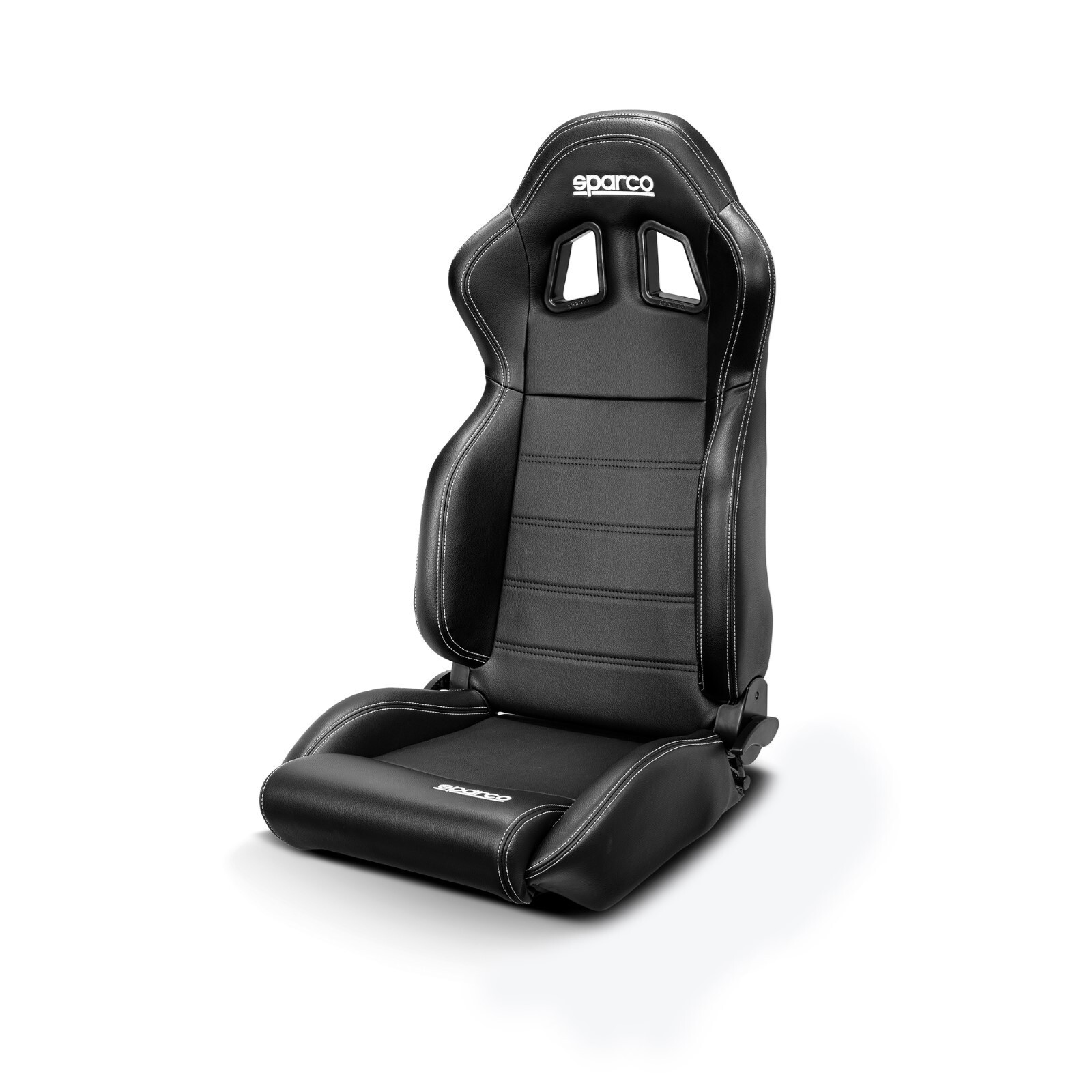 Sparco 009014NRSKY R100 Black Vinyl Reclining Highback Street Bucket Seat
