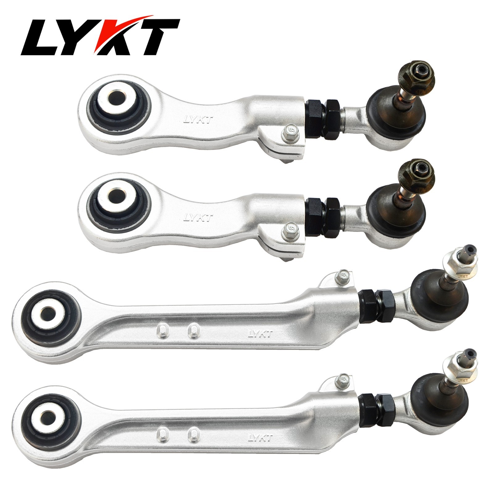 LYKT  4pcs Adjustable Rear Camber Arms & Toe KIt for BMW 2007-2018 X5 & 08-19 X6