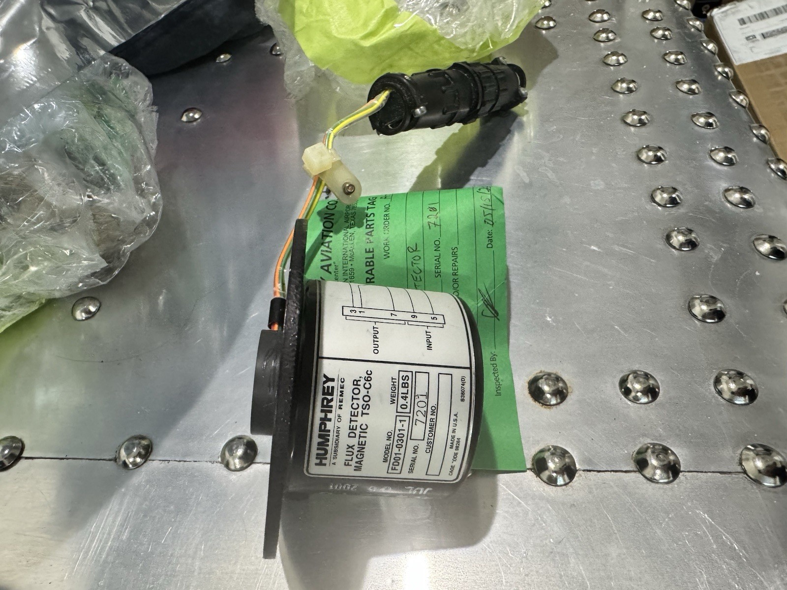 HUMPHREY FD01-0301-1 Magnetic Flux Detector / Century Flight Systems 1B495-4 HUMPHREY FD01-0301-1 Magnetic Flux Detector / Century Flight Systems 1B495-4