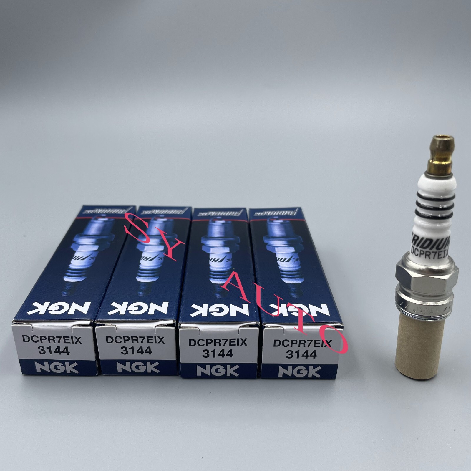 4x NGK 3144 DCPR7EIX 6046 97637 Iridium IX Spark Plugs for Chevy Spark Fiat 500