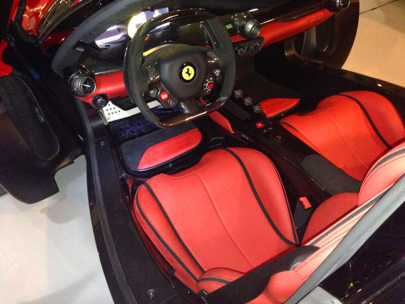 Ferrari LaFerrari Aperta Bespoke Alcantara Leather Carbon Fiber Floor mats