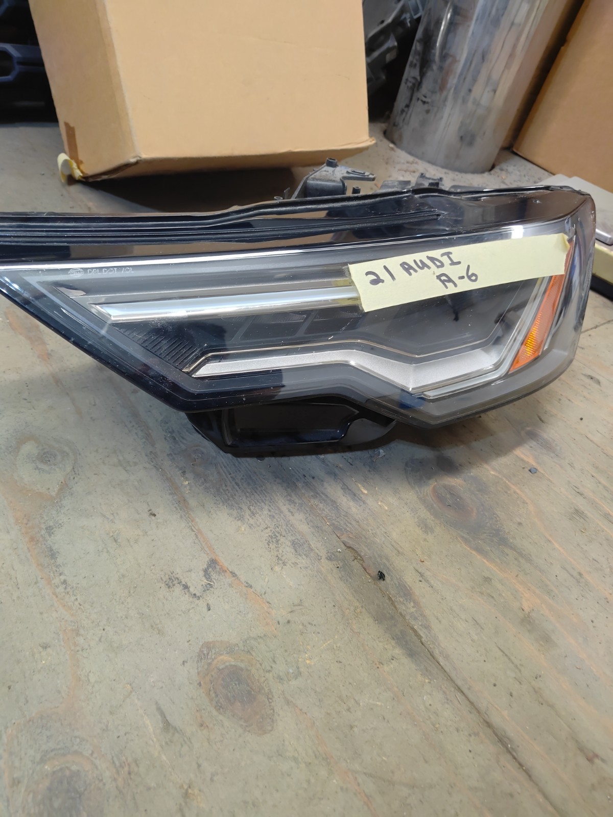 Original Used 2019-2021 Audi A6 LED Left Headlight Assembly Headlamp 