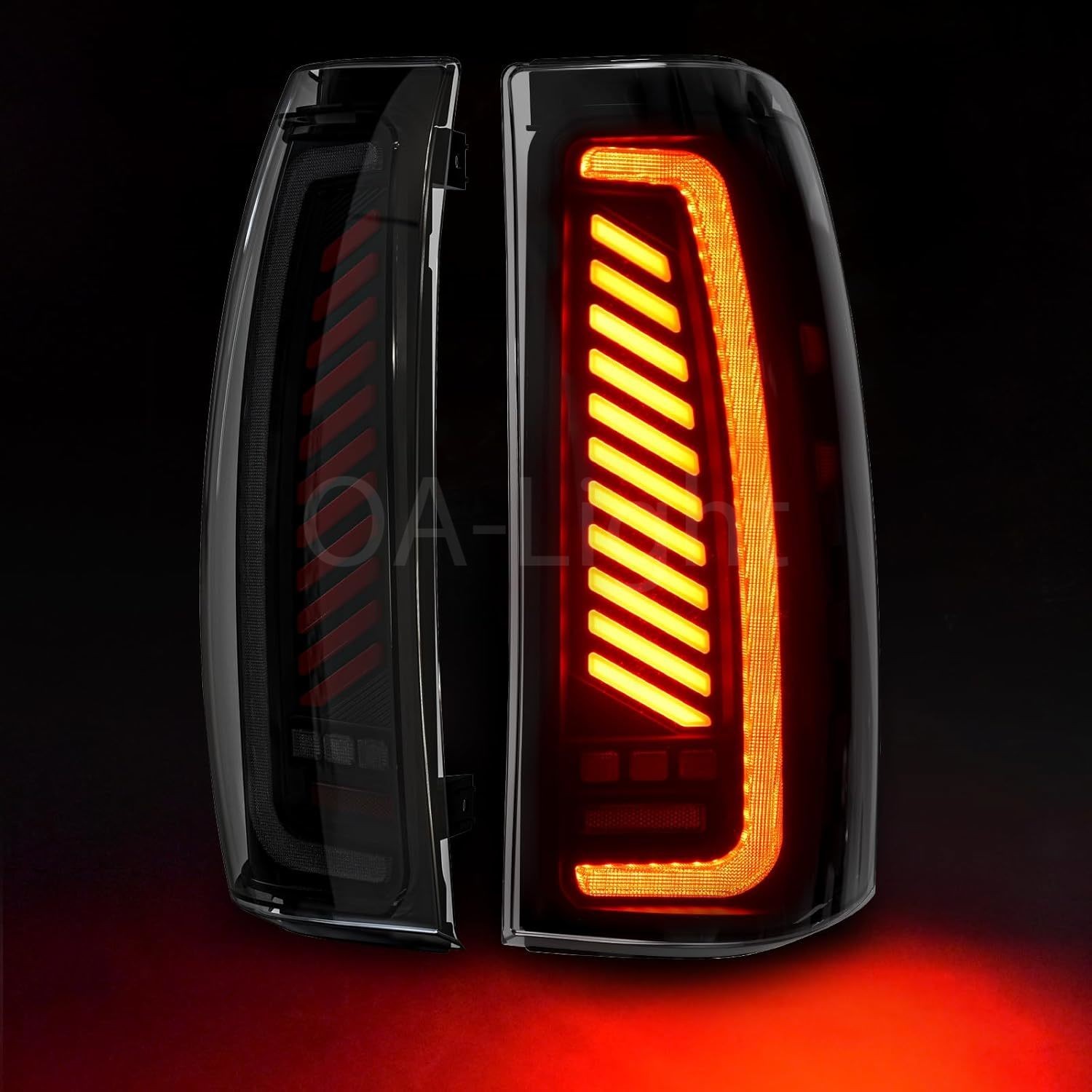 Sequential Full Led tail lights for 2003-2006 Chevy Silverado Starting Animated