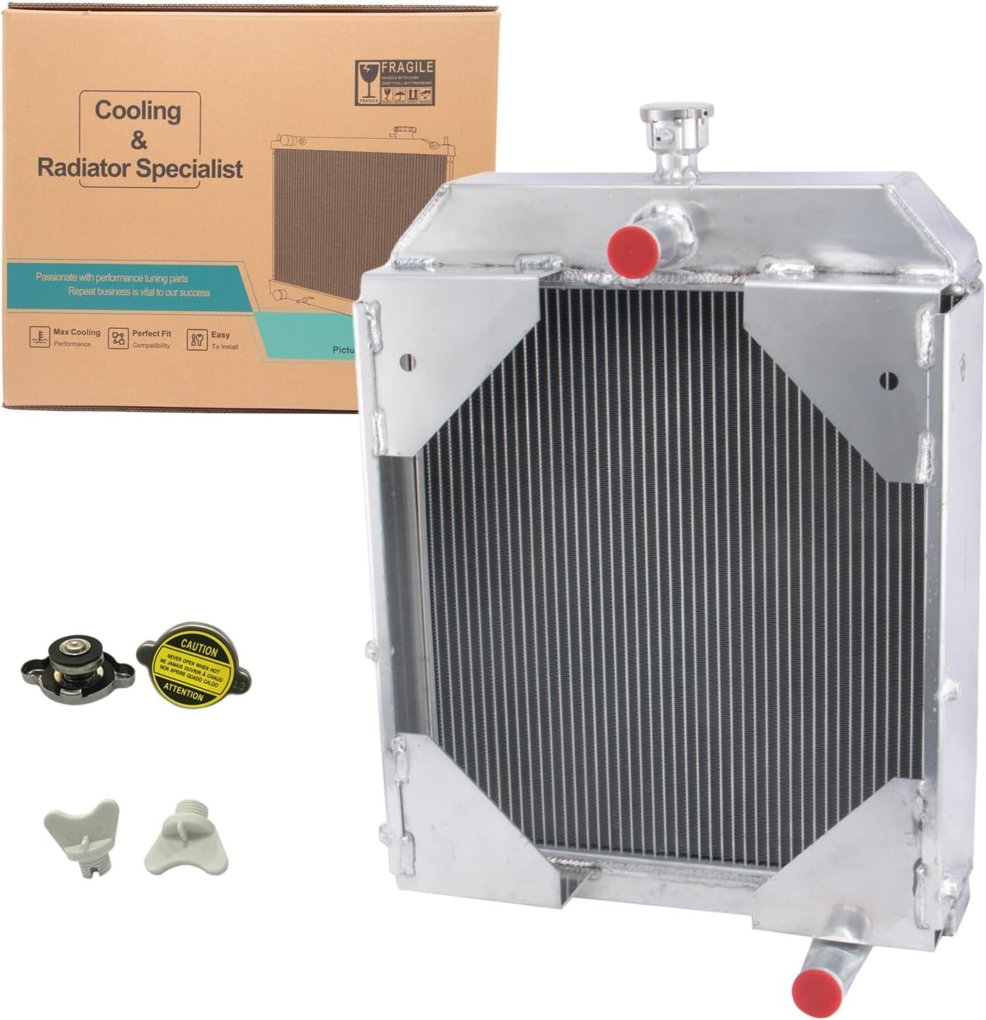 KiayUiey 3 Row Aluminum Radiator for Allis Chalmers D17 Gas & LP 70229702