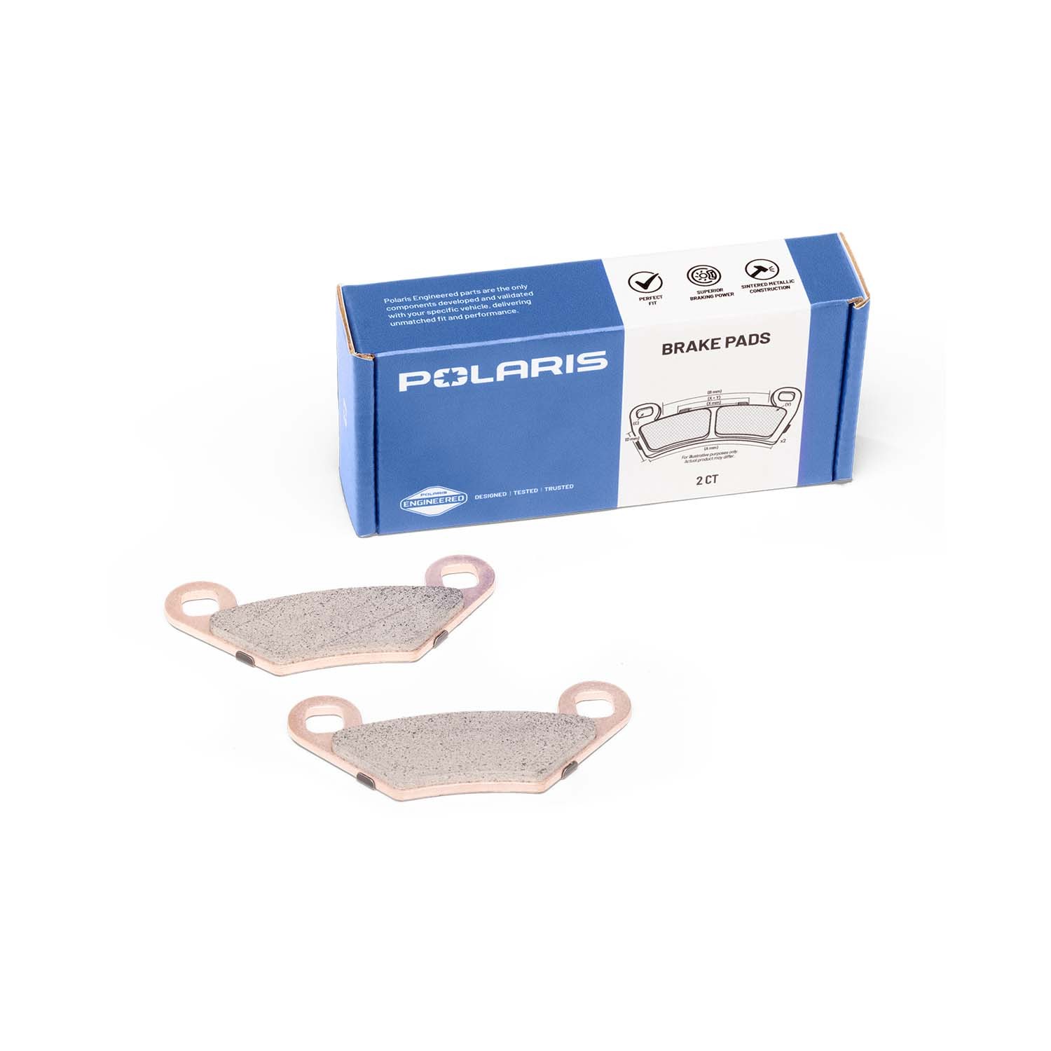 Polaris High Performance Brake Pads 2 Qty, 1 Wheel Srvc Kit for ATV 2205606