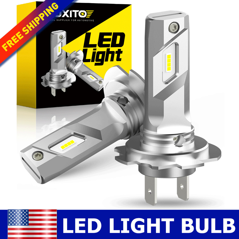 4x H7 LED Headlight Bulb Kit High Low Beam Super Bright 6500K White Super Bright
