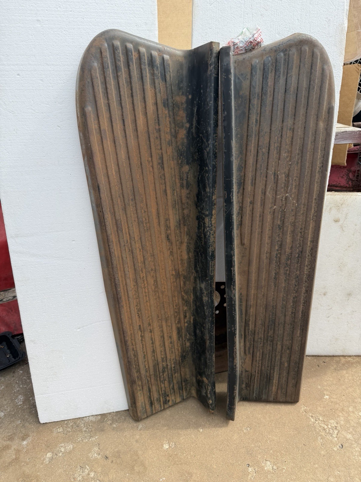 USED ORIGINAL PAIR OF 1947-54 CHEVY GMC TRUCK RUNNING BOARDS USED ORIGINAL PAIR OF 1947-54 CHEVY GMC TRUCK RUNNING BOARDS