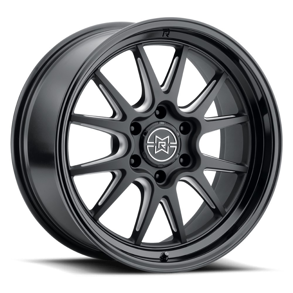 20x9 Method MR802 Raised Double Black Milled Wheels 6x5.5 (0mm) Set of 4