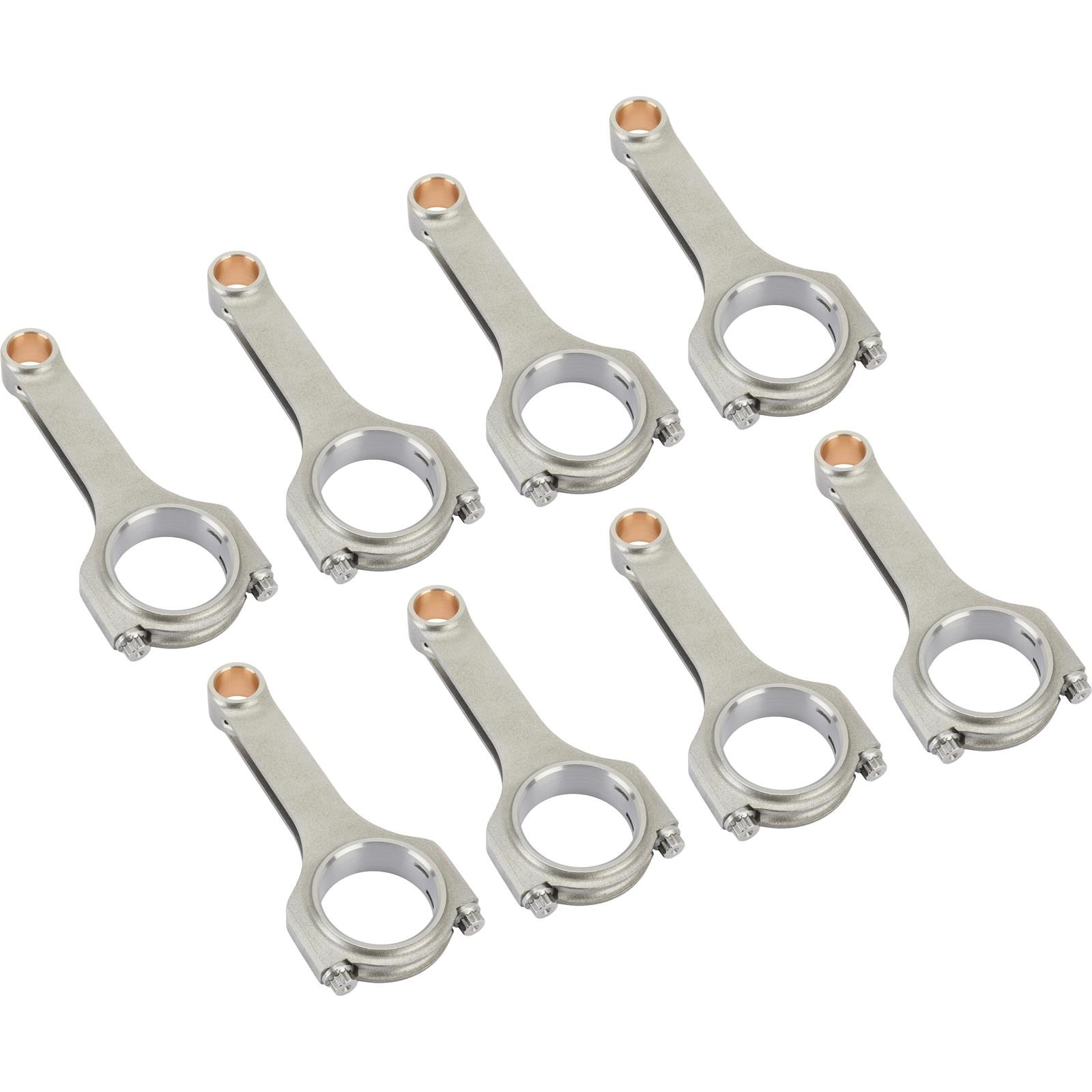 Speedway 4340 Steel H-beam Style Rod Set, 6.0