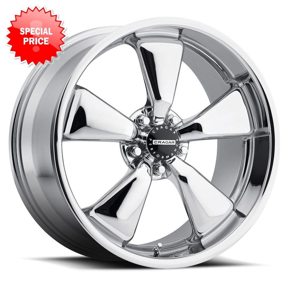 CRAGAR 617C Modern Muscle 20X10 5X114.3 Offset 39 Chrome Plated (Quantity of 1)
