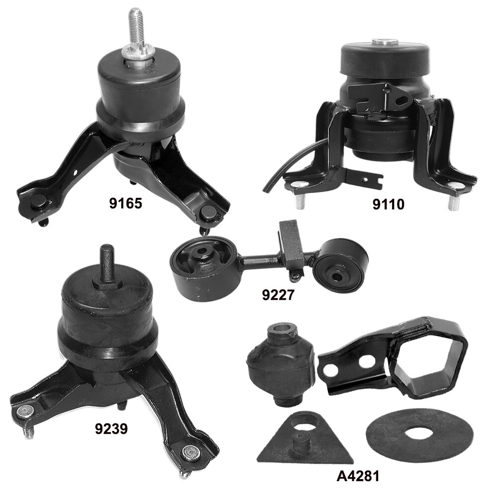 Engine & Transmission Mounts 5Pcs Set, fits Toyota Highlander 01-03; 3.0L, FWD