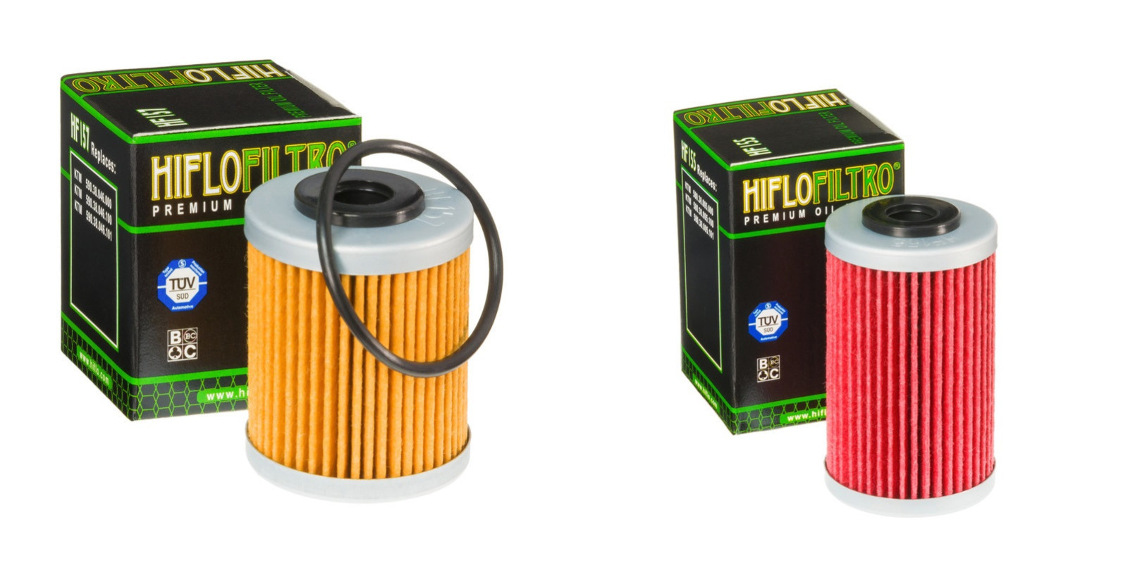 HiFlo Oil Filter Set Long & Short HF155 HF157 KTM 250 400 450 520 525 1st 2nd HiFlo Oil Filter Set Long & Short HF155 HF157 KTM 250 400 450 520 525 1st 2nd