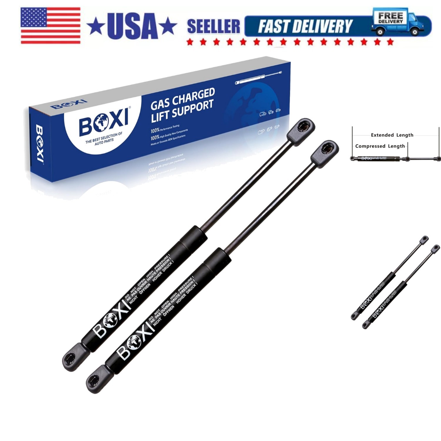 2pcs Front Hood Lift Supports Shocks Struts Gas Spring Fit for 2009-2015 DOD-... 2pcs Front Hood Lift Supports Shocks Struts Gas Spring Fit for 2009-2015 DOD-...