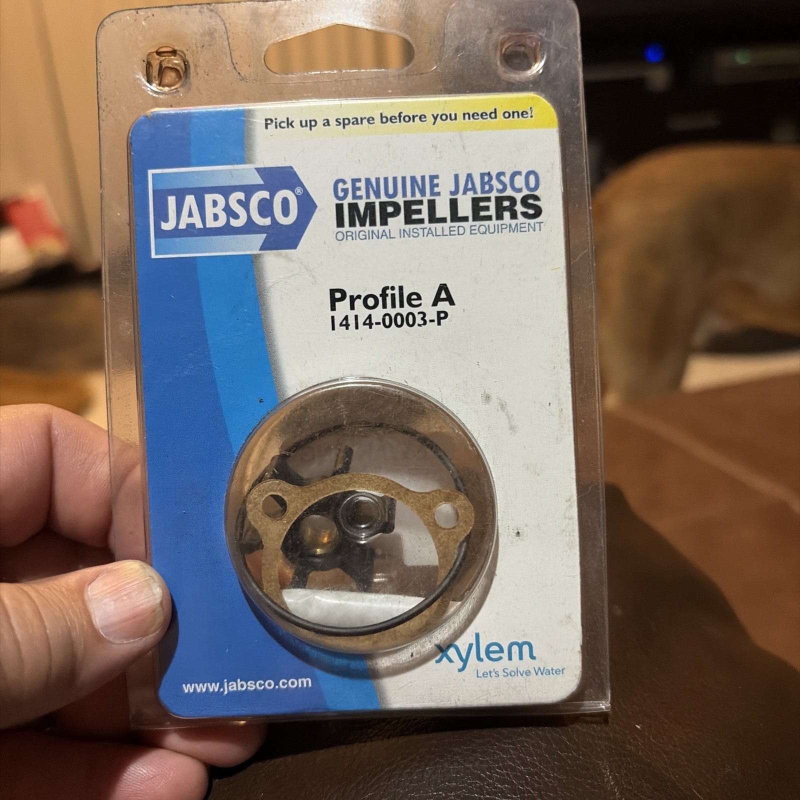 Jabsco #1414-0003-P Single Flat Drive Impeller Kit.