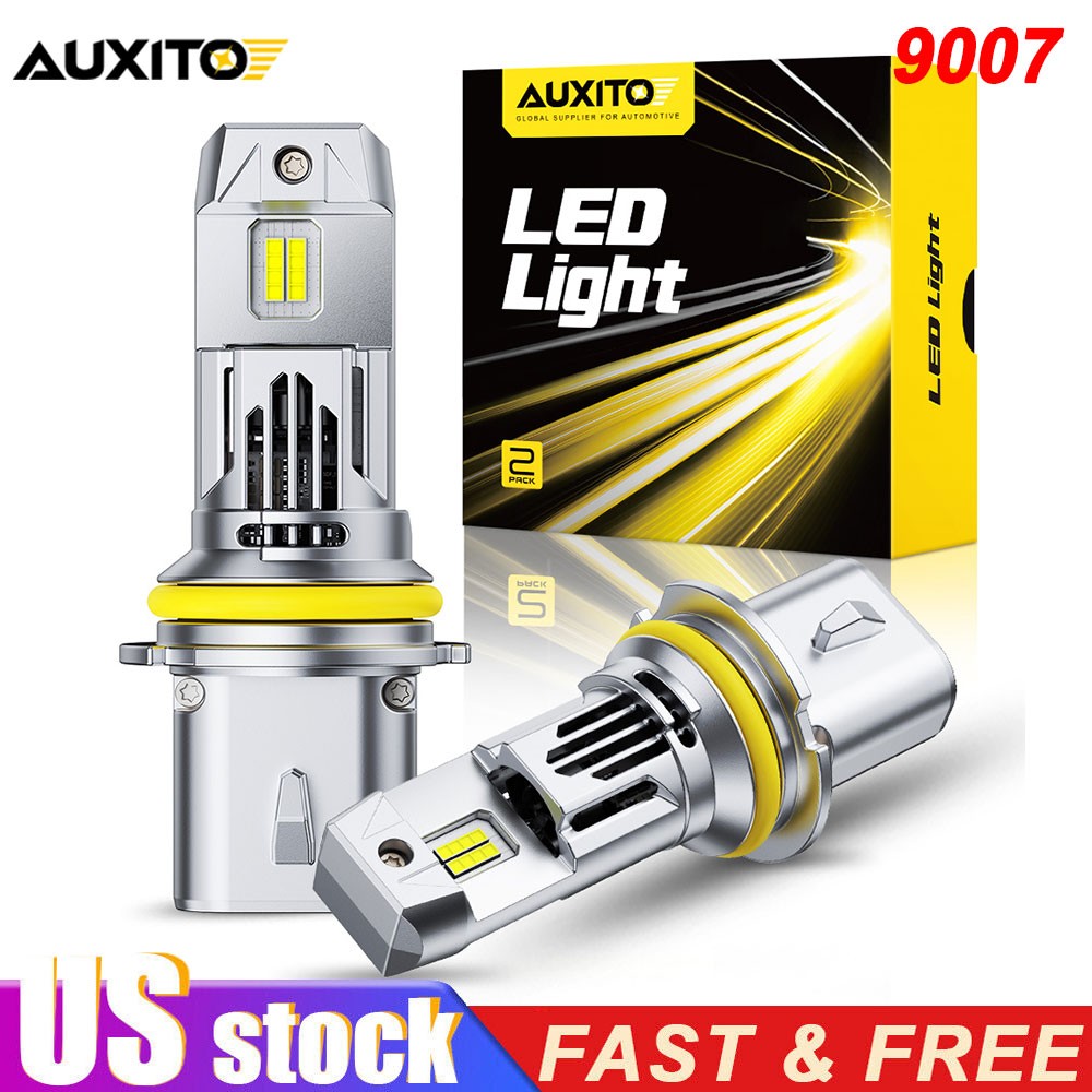 AUXITO 9007 HB5 LED Headlight Bulbs High Low Beam 80000LM White Super Bright 2X
