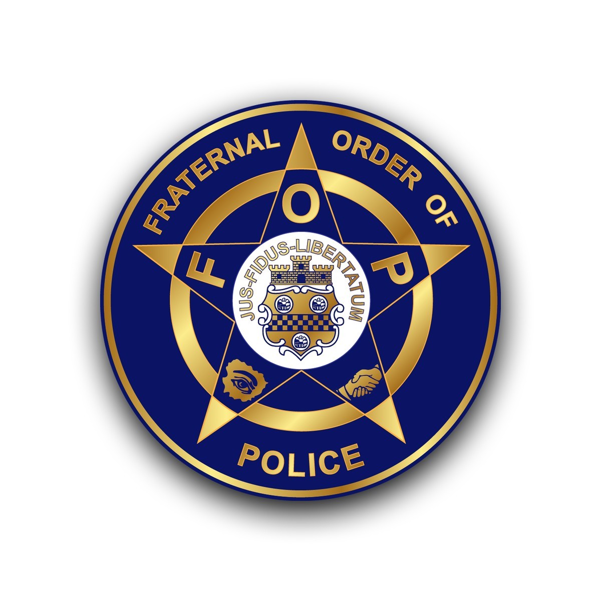 4 in Fraternal Order Of Police Sticker Decal Supporter FOP PBA State Trooper