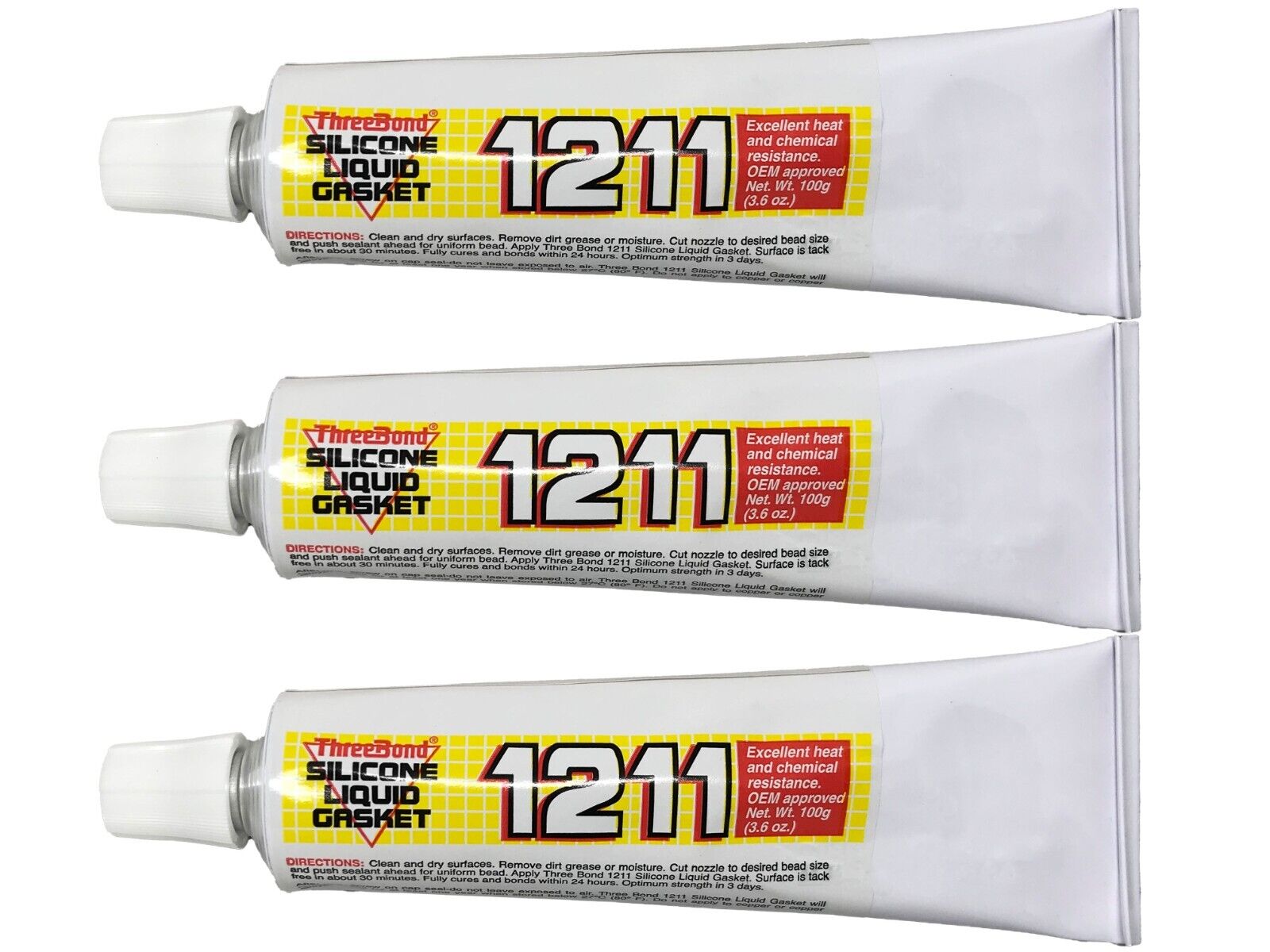 ThreeBond Genuine OEM Silicone Liquid Gasket TB-1211 - 3 Pack