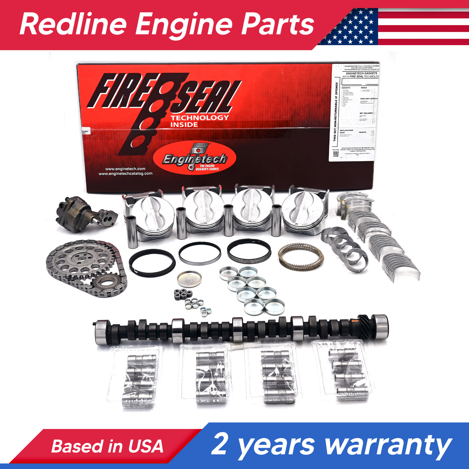Chevrolet SBC 350 5.7 V8 Stage 4 HP 488/509 Performance Rebuild Kit FITS 67-85