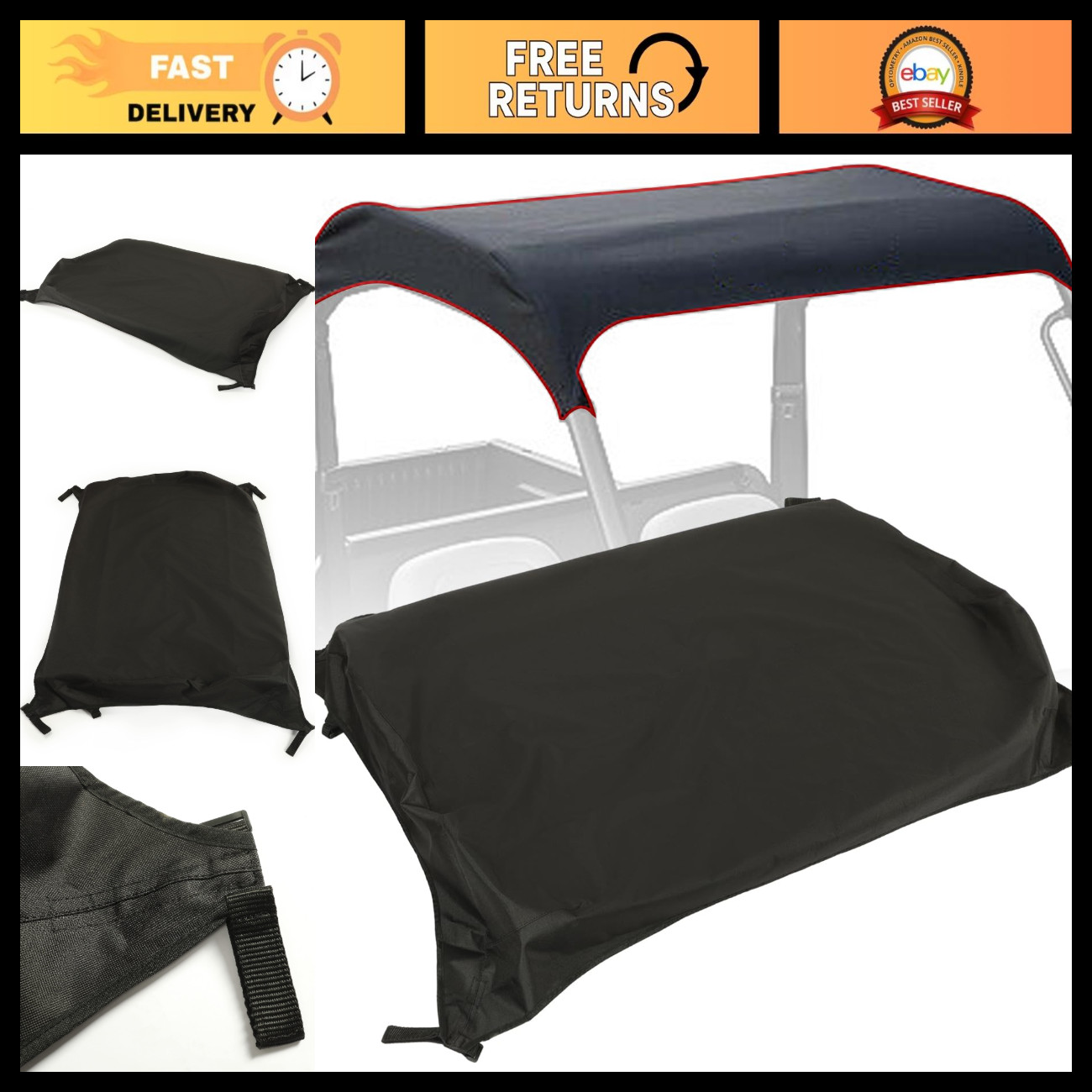 Soft Roof Cover for HPX XUV Gator - Durable, Weather-Resistant, Easy Install Soft Roof Cover for HPX XUV Gator - Durable, Weather-Resistant, Easy Install