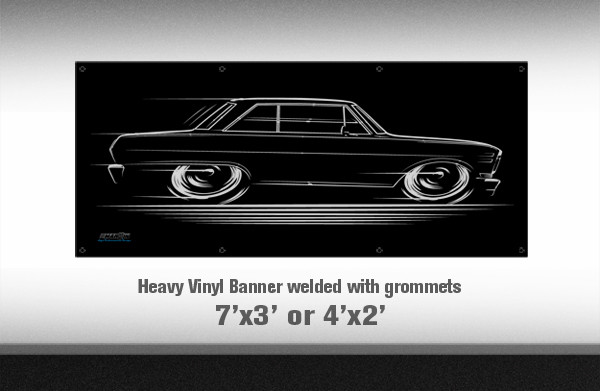 BIG BANNNER Nova 1962 - 1965 Chevrolet Chevy II SS 62 1963 1964 62 63 64 65 sign