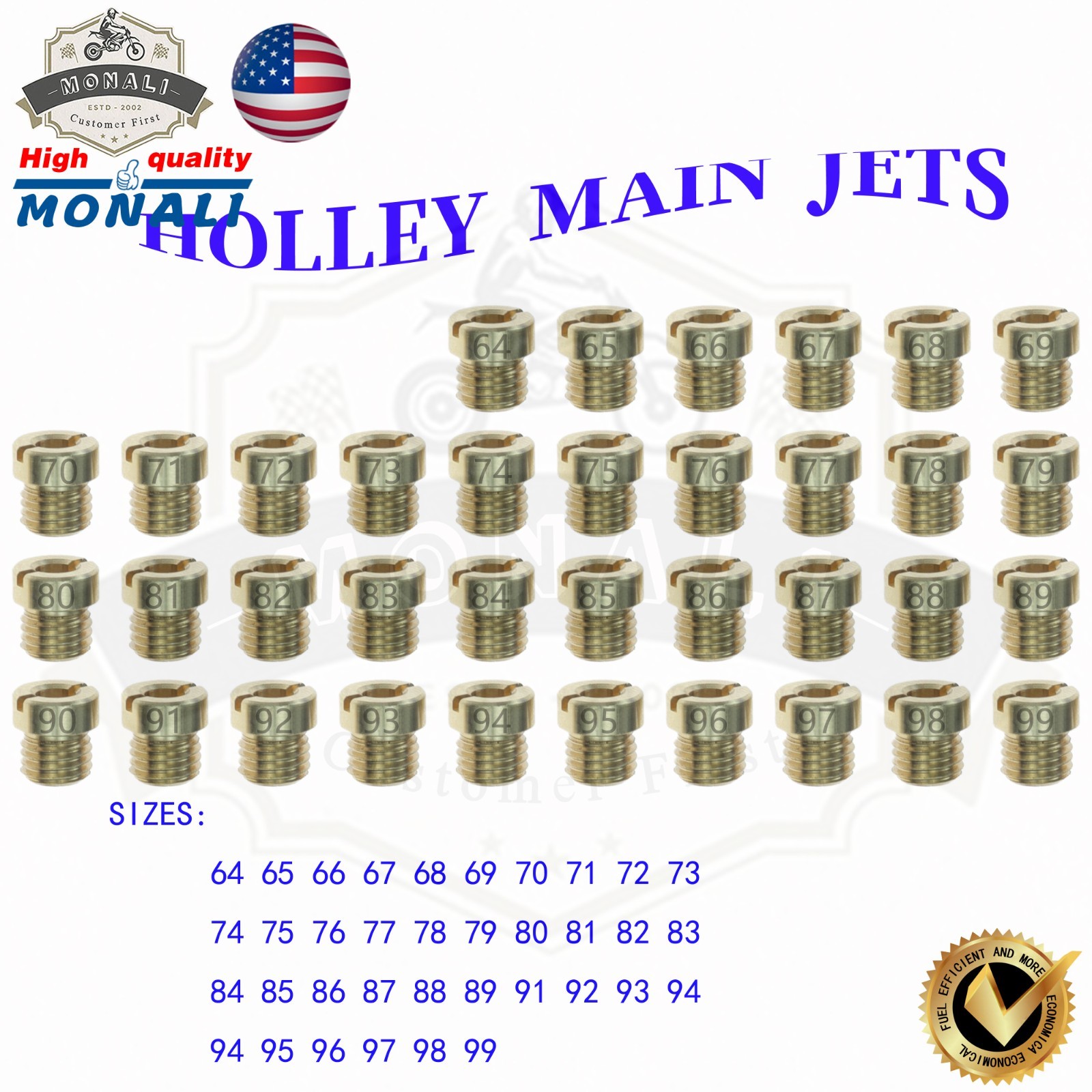 72 PACK For Holley Carburetor AIR BLEED KIT Holly size 64-99 2 EACH -US stock
