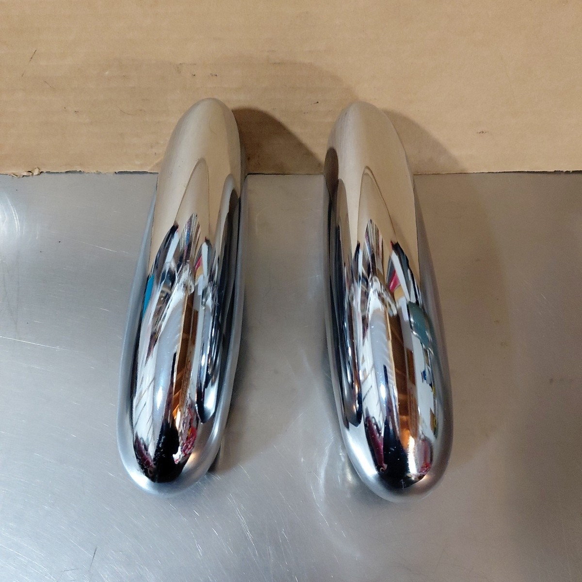 1953 Studebaker Champion & Commander Vertical Front Bumper Gaurds Sedan NOS PAIR