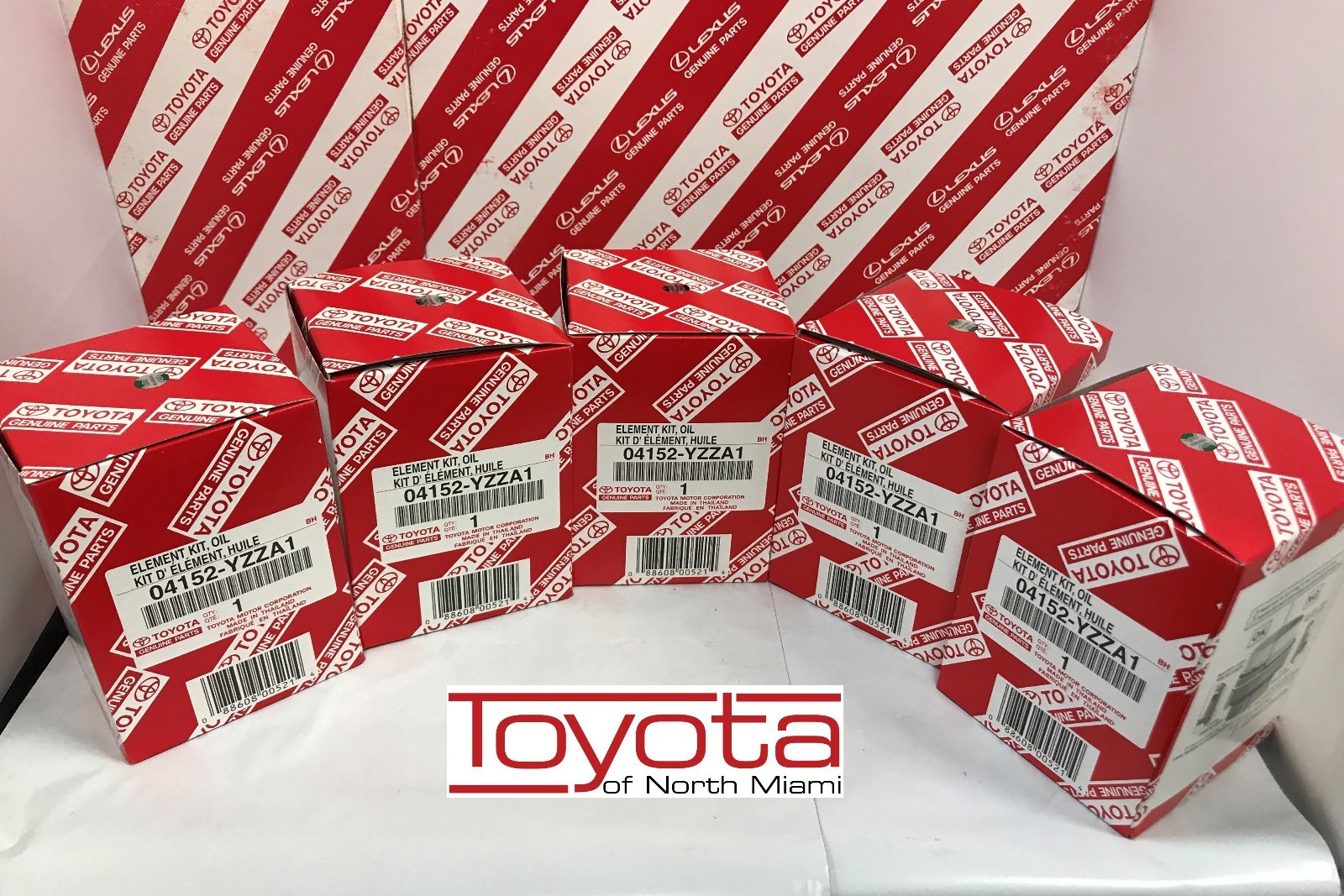 5 Pack Genuine Toyota Lexus Scion OEM Oil Filter 04152-YZZA1