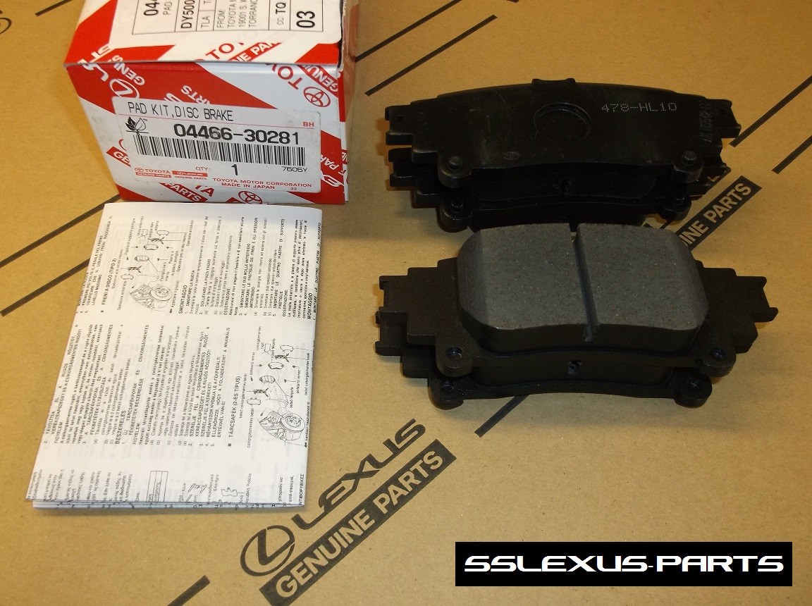 Lexus IS250 (2014-2015) OEM Genuine REAR BRAKE PADS / PAD SET 04466-30282 Lexus IS250 (2014-2015) OEM Genuine REAR BRAKE PADS / PAD SET 04466-30282