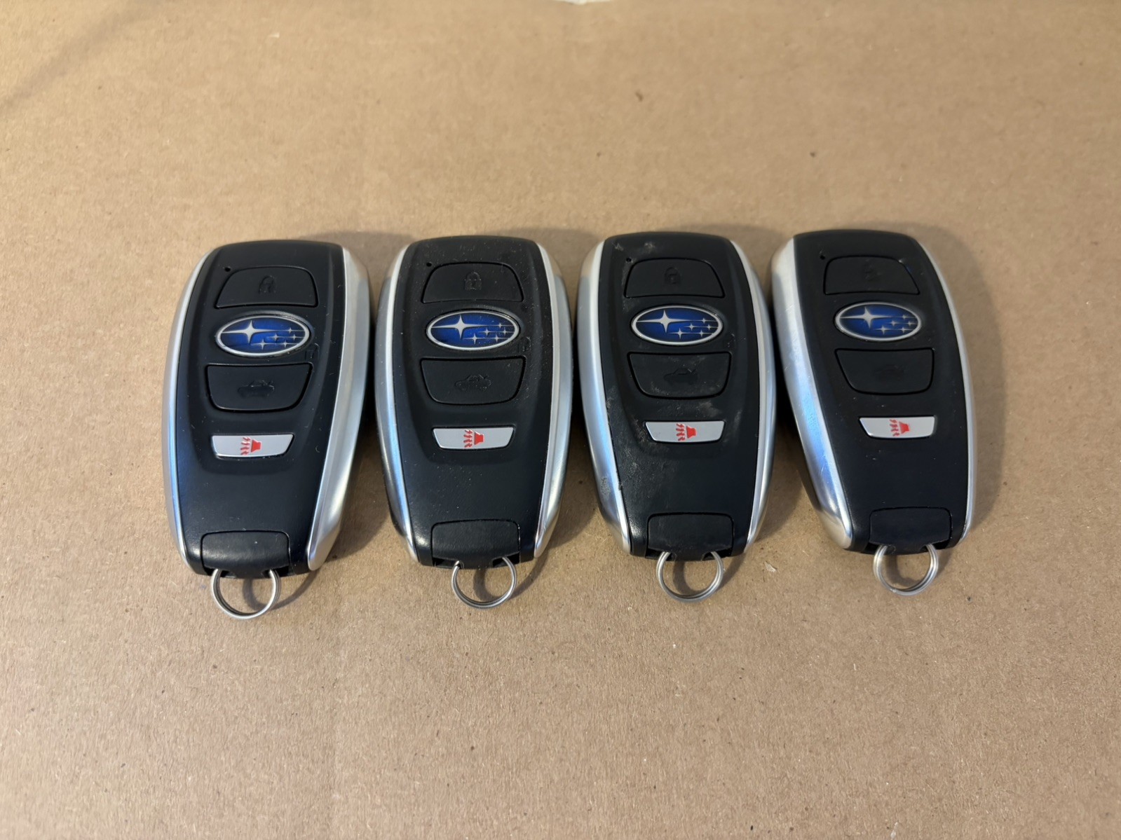 OEM LOT of 4 SUBARU SMART KEY KEYLESS REMOTE FOB TRANSMITTER HYQ14AHK